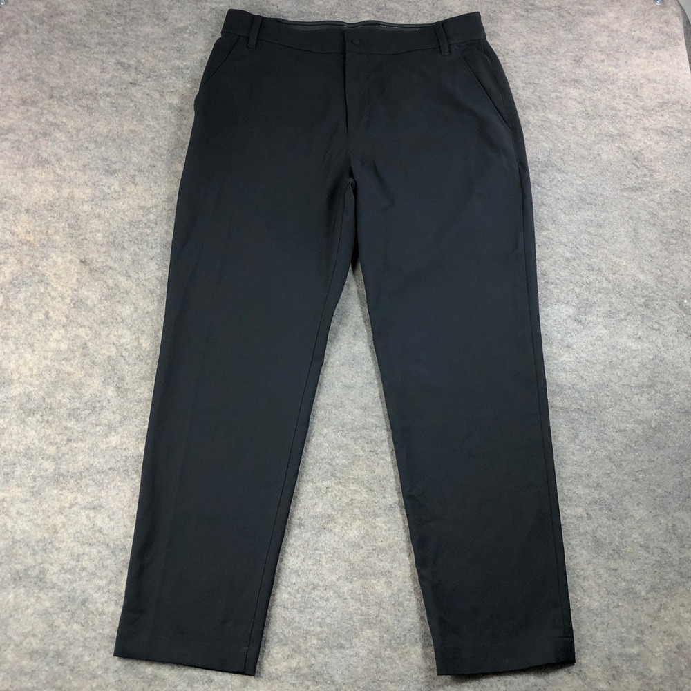 Nike Dri-Fit Mens Black Golf Pants Athletic Trousers Size 34x31